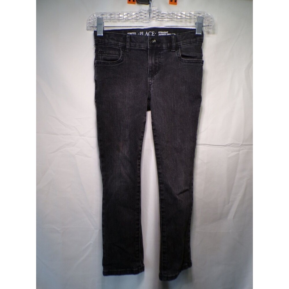 The Children's Place Kids Size 6 Black Stretch Straight Jeans Denim